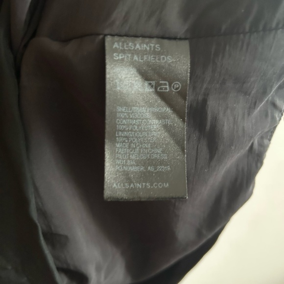 ALL SAINTS Black Gorpcore Utility Fit and Flare Dress Grunge - Picture 9 of 13